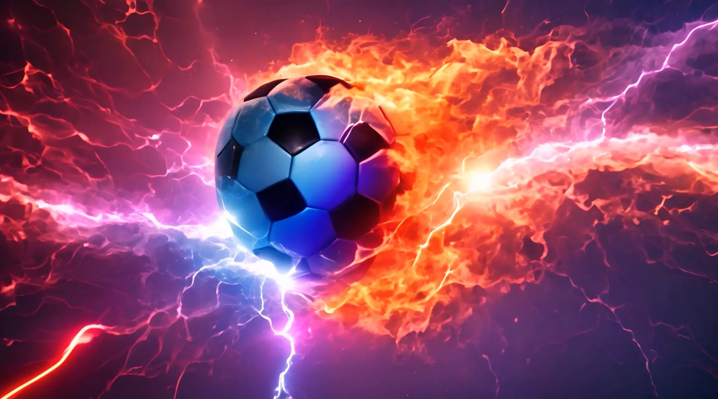 Soccer Inferno Intense Sports Backdrop Video